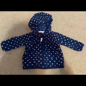 Carters baby girl 3 months fleece jacket